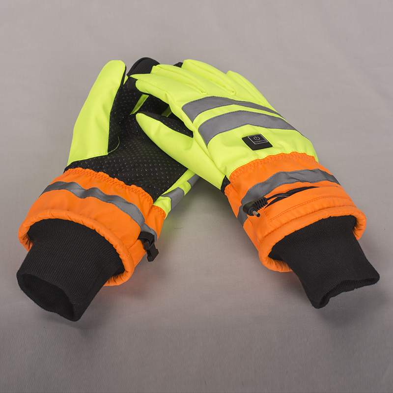 7.4V policeman Hi-Vis Heated Gloves